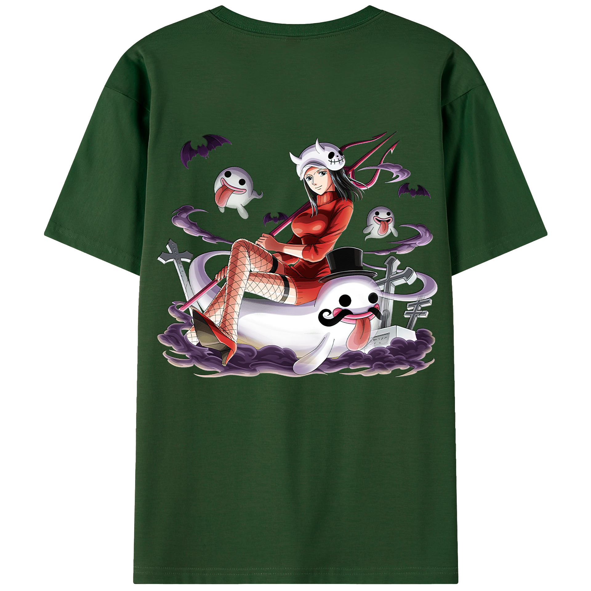 ワンピース ニコ・ロビン ONE PIECE Nico Robin 綿100％半袖Tシャツ（背面プリント）
